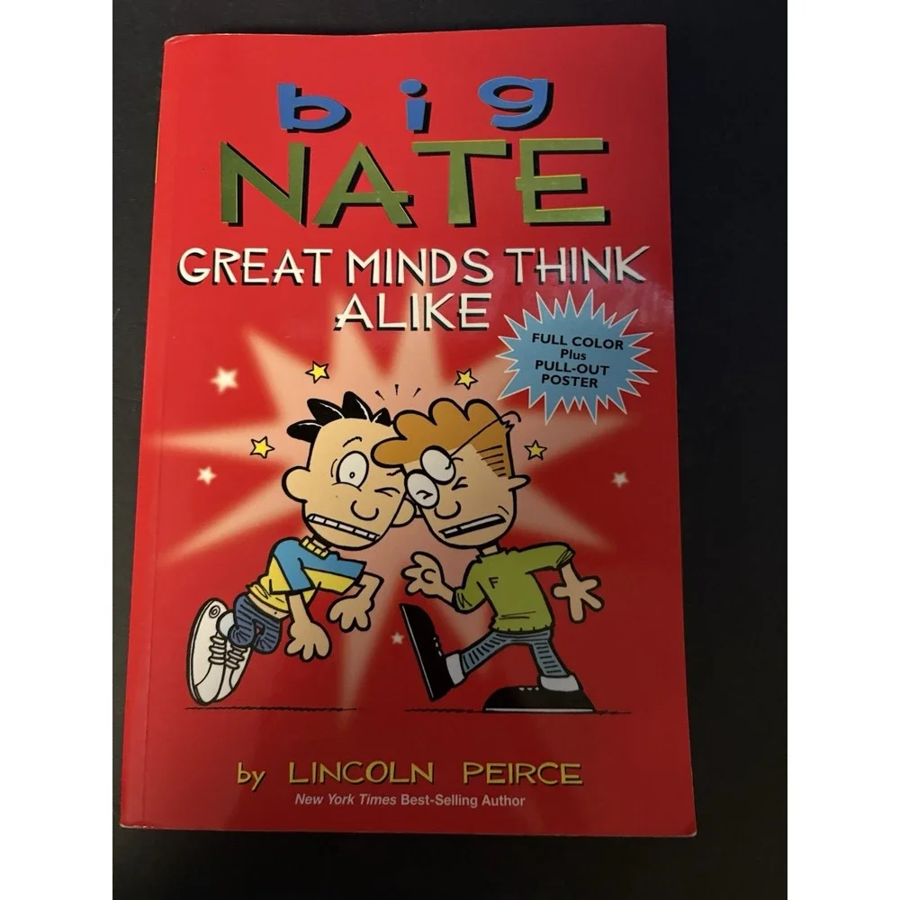 BIG NATE Book Lot of 5 by Lincoln Peirce – Funny Comic Series‎ – Scholastic Kids